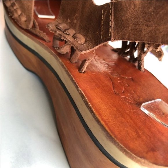 Free People Leather Platform Moccasins, Size 8 - Picture 5 of 8